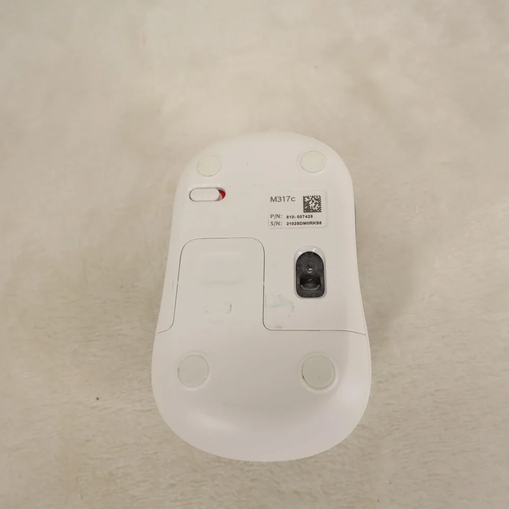 Logitech M317c Wireless Optical Mouse Blue Pink Marble Abstract Print 810-007429